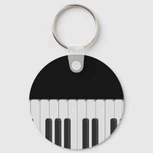Piano keyboard key ring