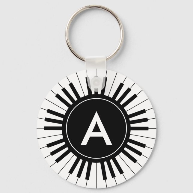 Piano keyboard Keychain (Front)