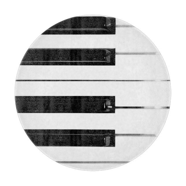 Piano Keyboard Keys Cutting Board (Front)
