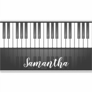 Piano Keyboard Keys Design Contour Sticker