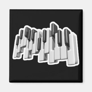piano keyboard keys design magnet