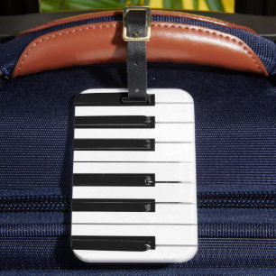 Piano Keyboard Keys Luggage Tag