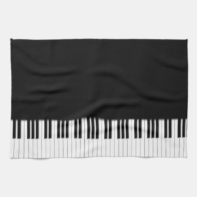 Piano Keyboard Keys Tea Towel (Horizontal)