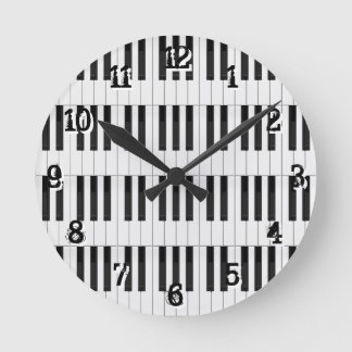 Piano / Keyboard Keys: Wall Clock
