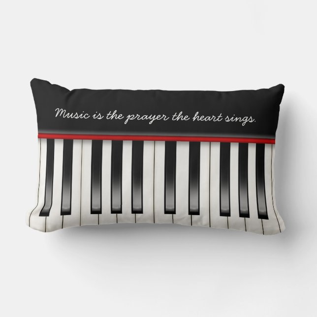 Piano Keyboard Lumbar Cushion (Front)