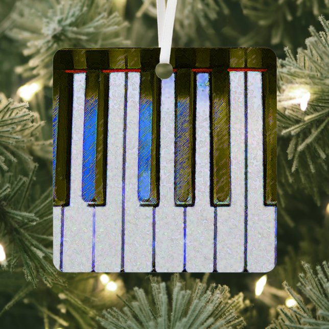 Piano Keyboard Metal Ornament (Insitu)
