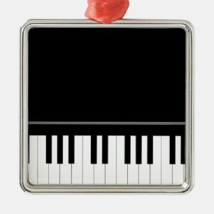 Piano keyboard metal tree decoration