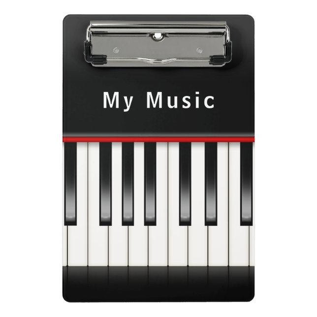 Piano Keyboard Mini Clipboard (Front)