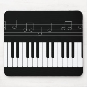 Piano keyboard mouse mat