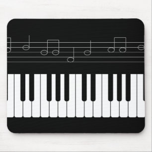 Piano keyboard mouse mat