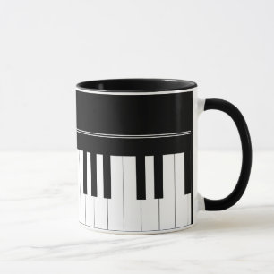 Piano keyboard mug