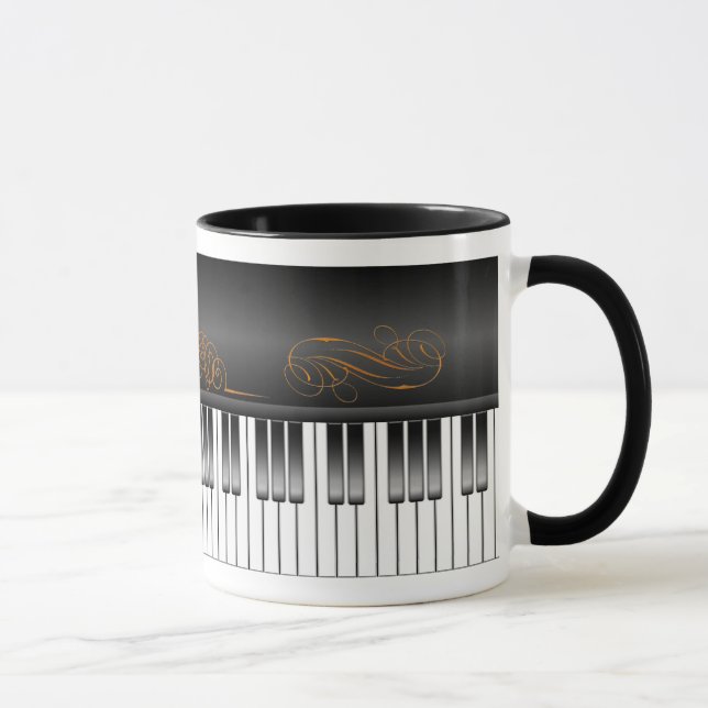 Piano Keyboard Mug (Right)