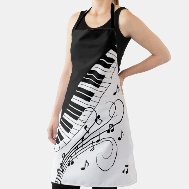 Piano Keyboard Music Design Apron (Insitu)