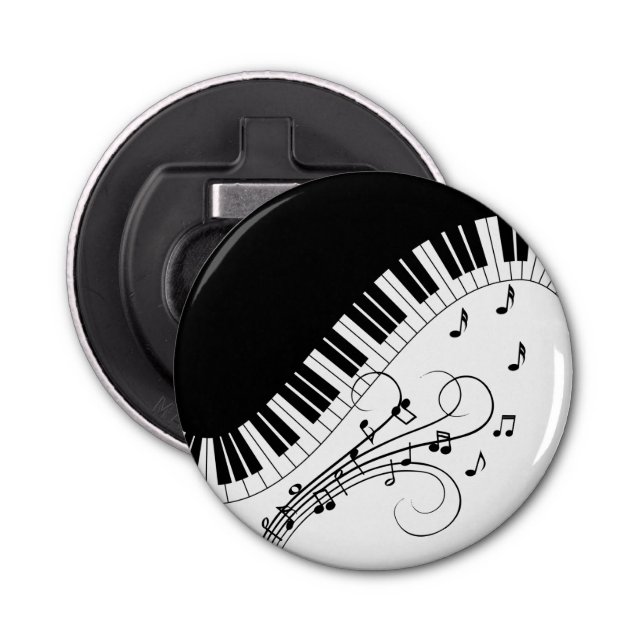 Piano Keyboard Music Design Bottle Opener (Front)