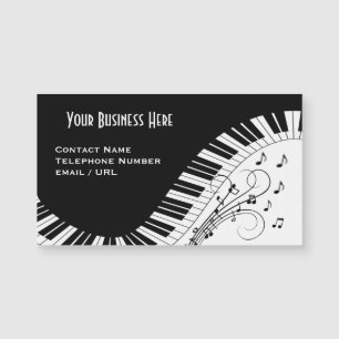 Piano Keyboard Music Design Business Card