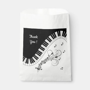Piano Keyboard Music Design   Favour Bags