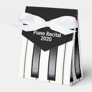 Piano keyboard music for piano recital favour box
