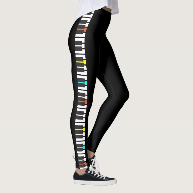 Piano Keyboard Music Leggings (Right)