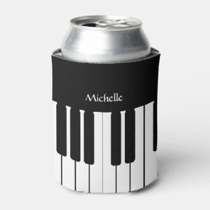 Piano Keyboard Music Personalised Can Cooler