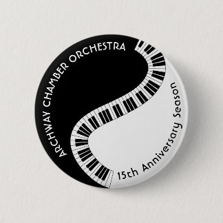 Piano Keyboard Music Teacher School Orchestra  6 Cm Round Badge