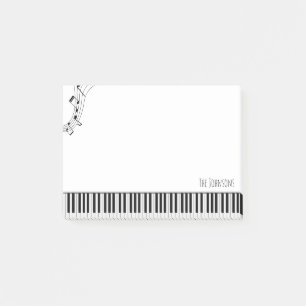 Piano Keyboard & Musical Notes