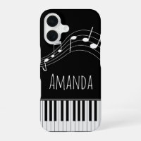 Piano Keyboard & Musical Notes