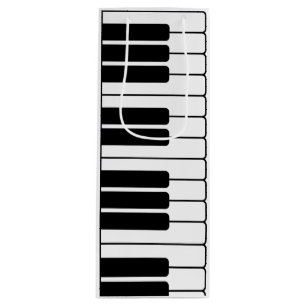 Piano keyboard musician gift jumbo novelty keys wine gift bag