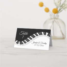 Piano Keyboard Names Date Unique Music Affair Place Card