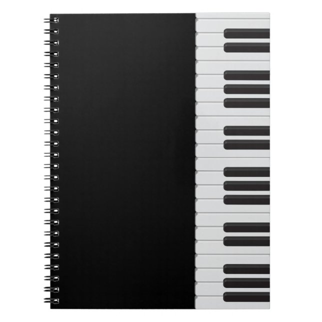 Piano keyboard notebook (Front)