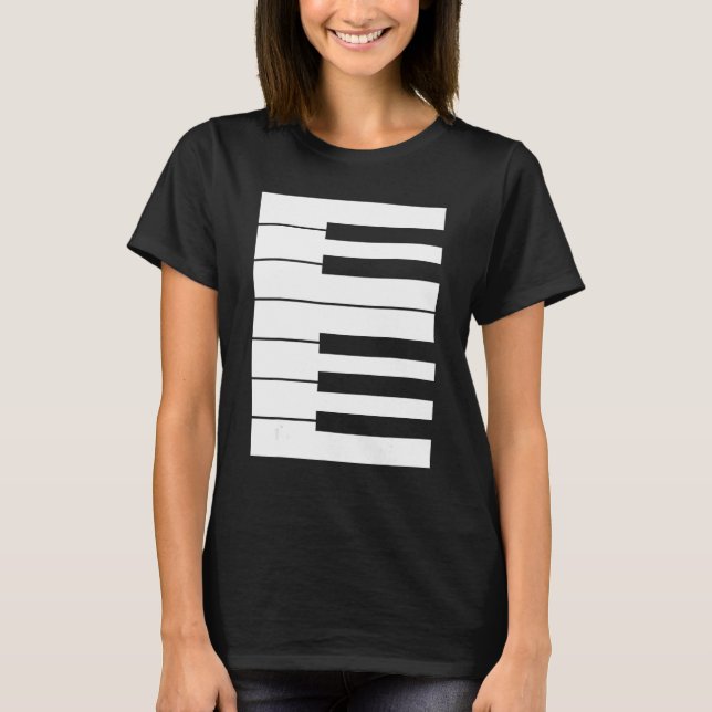 Piano keyboard octave perfect it outfit for pianis T-Shirt (Front)