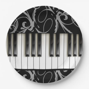 Piano Keyboard Paper Plate