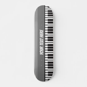 Piano Keyboard Personalised Musician's Skateboard