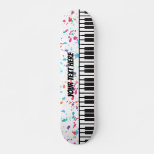 Piano Keyboard Personalised Musician's Skateboard