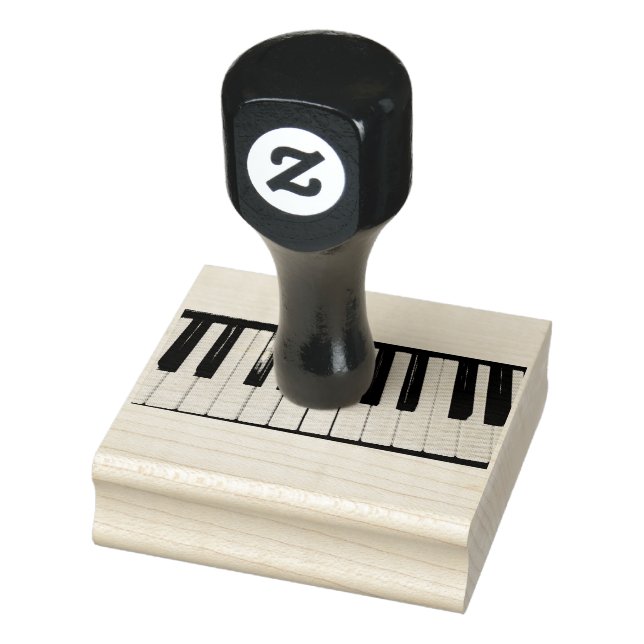 Piano Keyboard Photo Rubber Stamp (Stamp)