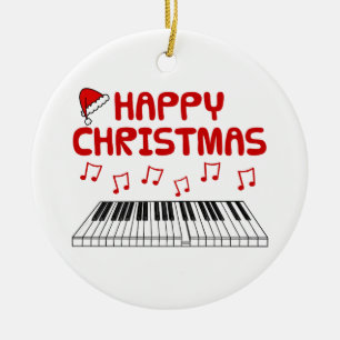 Piano Keyboard Pianist Musician Christmas Ornament