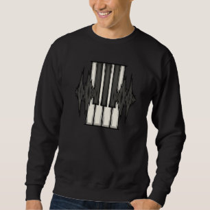 Piano Keyboard Pianist Teacher Keyboardist Sound W Sweatshirt