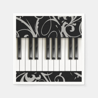 Piano Keyboard // Piano Recital Reception Napkin