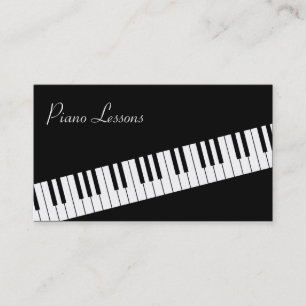 Piano Keyboard Piano Teacher Business Card