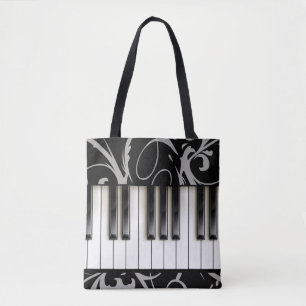 Piano Keyboard // Piano Teacher // Musician Tote Bag