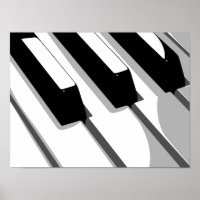 Piano Keyboard Pop Art Print
