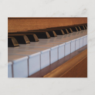 Piano Keyboard Postcard