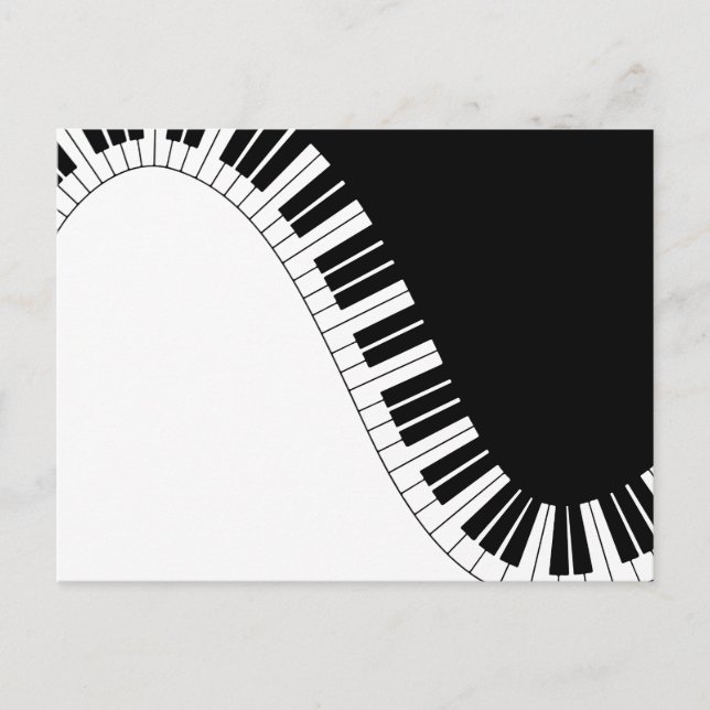 Piano Keyboard Postcard (Front)