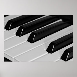 Piano keyboard poster