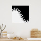 Piano Keyboard Poster (Kitchen)