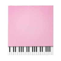 Piano Keyboard Pretty Pink 5.5x6 Music 