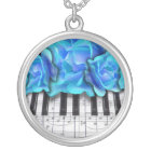 Piano Keyboard Roses