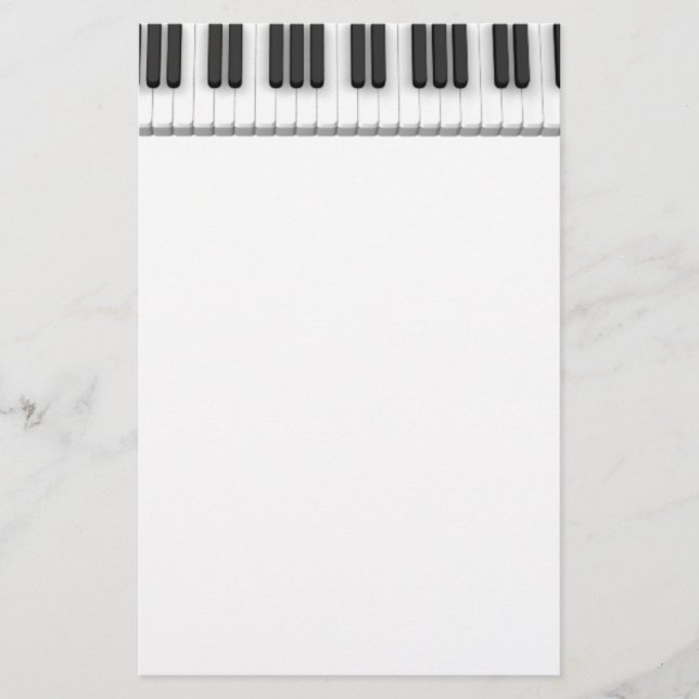 Piano keyboard stationery (Front)