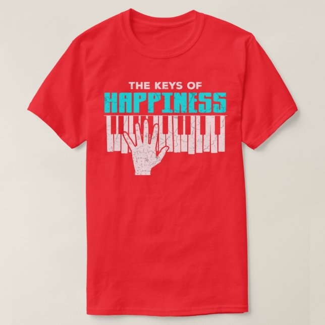 Piano Keyboard T-Shirt (Design Front)