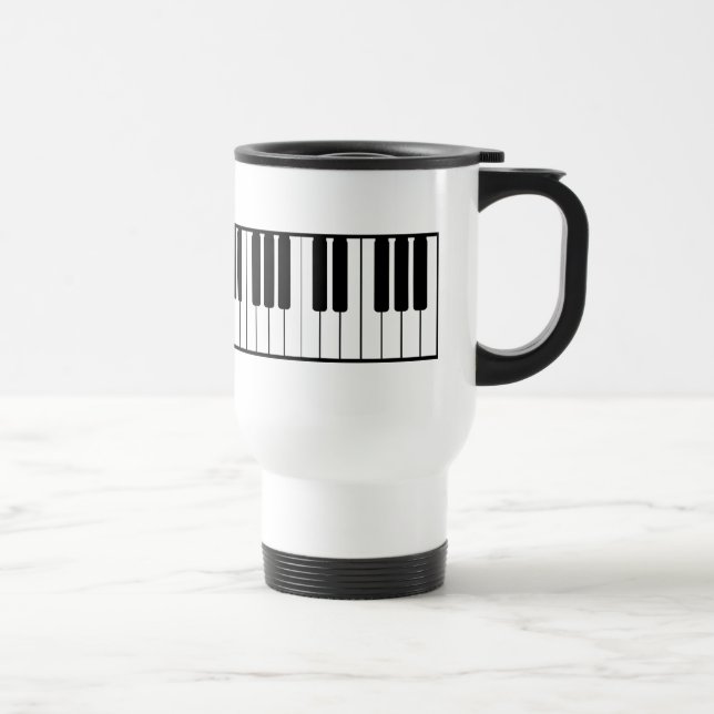 Piano Keyboard Travel Mug (Right)