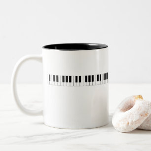 Piano Keyboard Two-Tone Coffee Mug